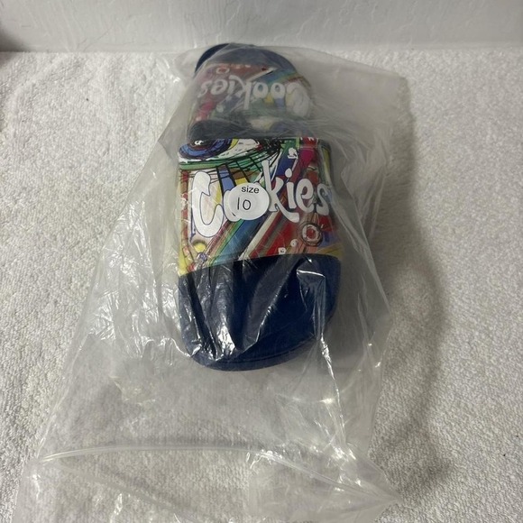 Cookies Slides – Size 44 (US Men's 10 / Women's 11.5) – Blue Multicolor - Picture 4 of 4